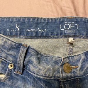 Ann Taylor Loft curvy boot jeans